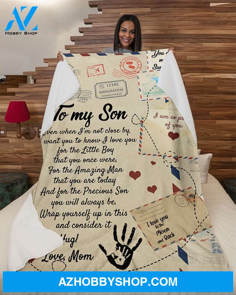 Even When I'm Not Close By - Mom To Son Fleece Blanket Gift For Son