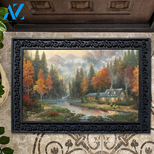 Evening at Autumn Lake Doormat - 18" x 30"