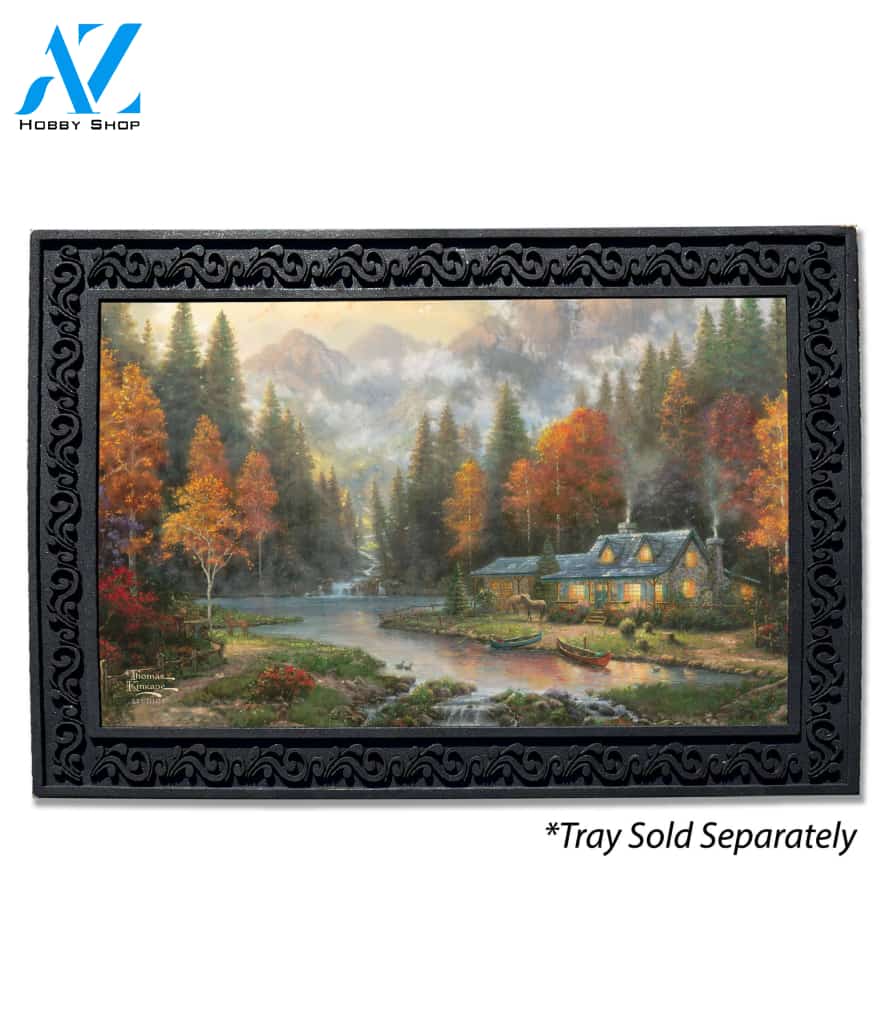 Evening at Autumn Lake Doormat - 18" x 30"