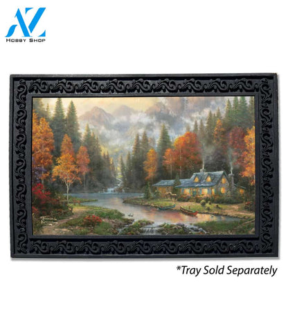 Evening at Autumn Lake Doormat - 18" x 30"