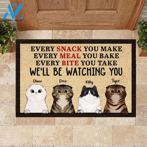 Every Bite You Take I'll Be Watching You - Funny Personalized Cat Doormat | WELCOME MAT | HOUSE WARMING GIFT