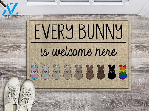Every Bunny Is Welcome Here Doormat Welcome Mat House Warming Gift Home Decor Funny Doormat Gift Idea