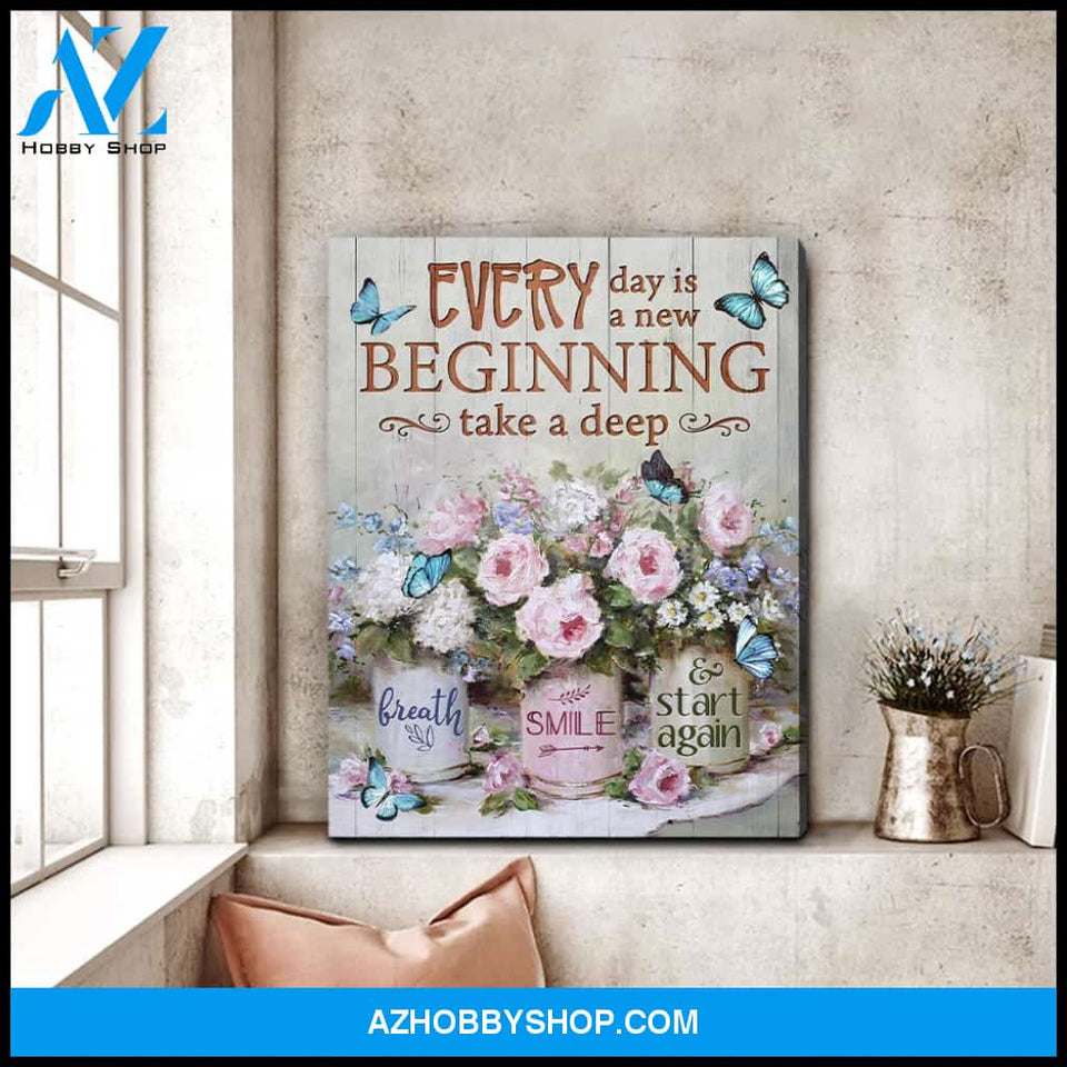 Zalooo Every Day Butterfly Wall Art Canvas