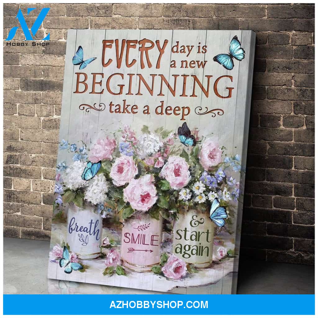 Zalooo Every Day Butterfly Wall Art Canvas