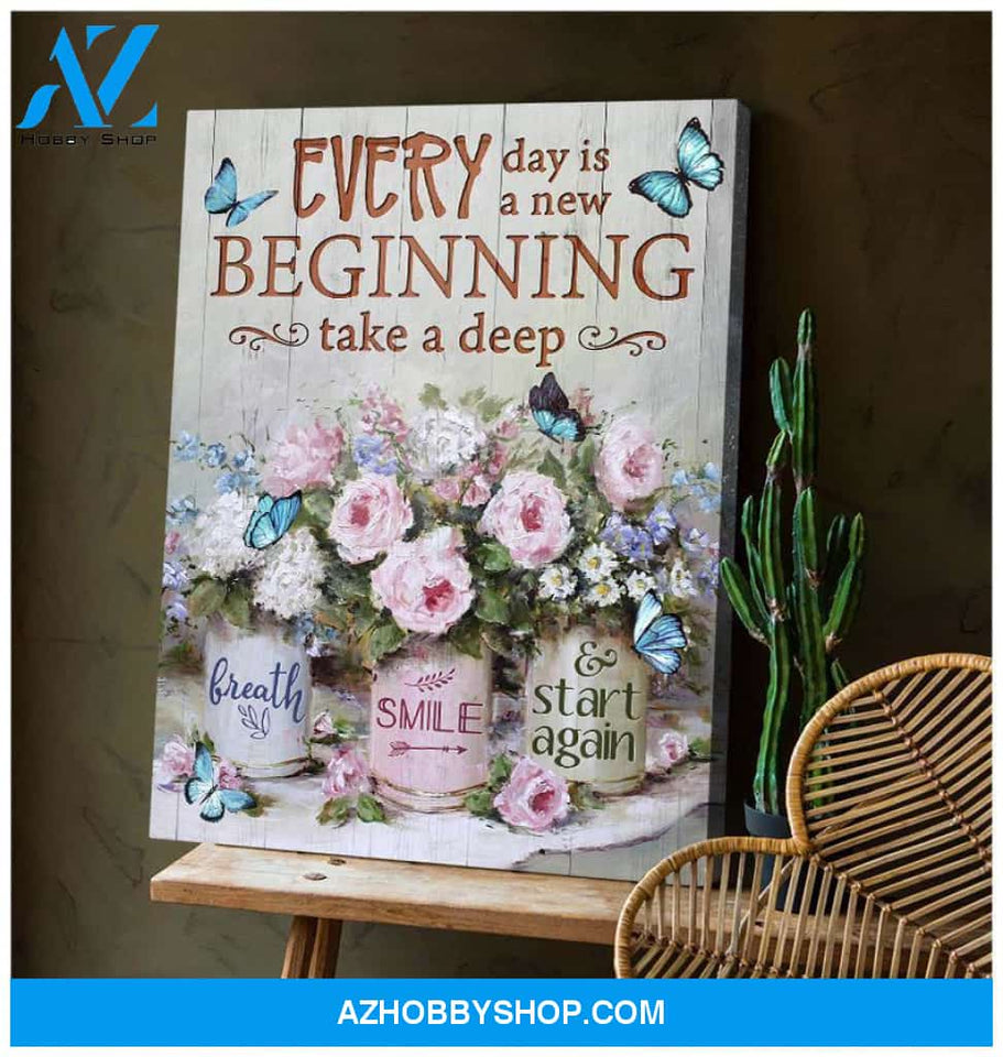 Zalooo Every Day Butterfly Wall Art Canvas