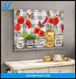 Every Day Is A New Beginning Butterfly Canvas Wall Art Decor