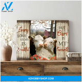 Every Love Story Is Beautiful Hereford Cows Canvas Wall Art, Wall Decor Visual Art Decor, Great Gift for Cows Lovers