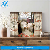 Top #71 Every Love Story Is Beautiful Hereford Cows Canvas Wall Art, Wall Decor Visual Art