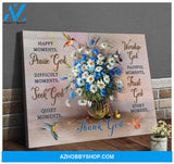 Every Moment Hummingbird Canvas Wall Art Decor