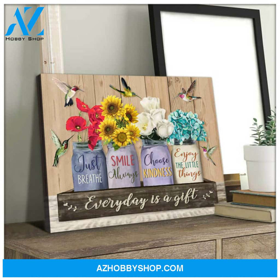 Everyday is a gift, Hummingbird Wall Art, gifts for hummingbird lovers