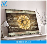 Zalooo Everyday Is A New Beginning Butterfly Canvas Wall Art Decor