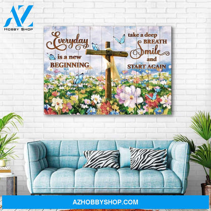 Everyday is a new beginning - Premium canvas