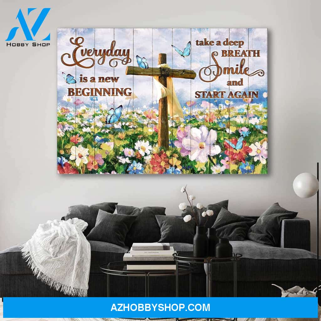 Everyday is a new beginning - Premium canvas
