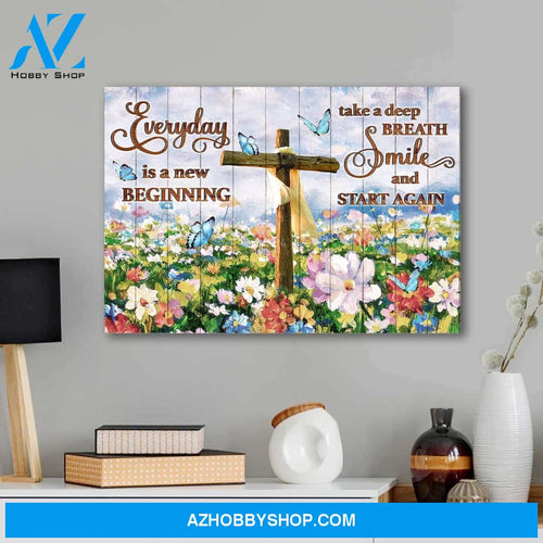 Everyday is a new beginning - Premium canvas