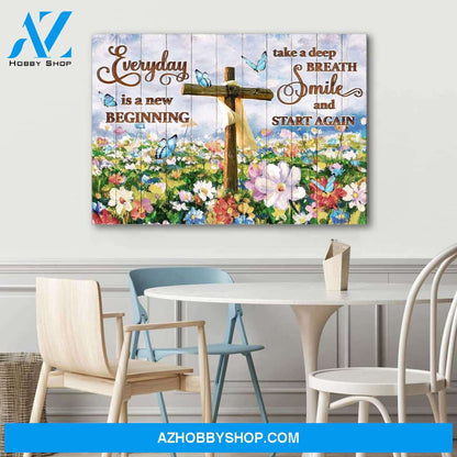 Everyday is a new beginning - Premium canvas