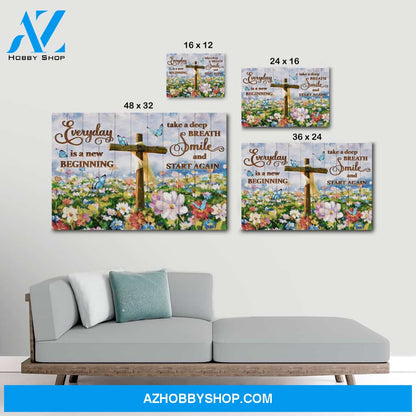 Everyday is a new beginning - Premium canvas