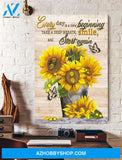 Everyday Is A New Beginning Take A Deep Breath Canvas And Poster, Wall Decor Visual Art