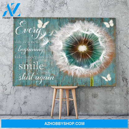 Everyday is a new day - Personalized canvas