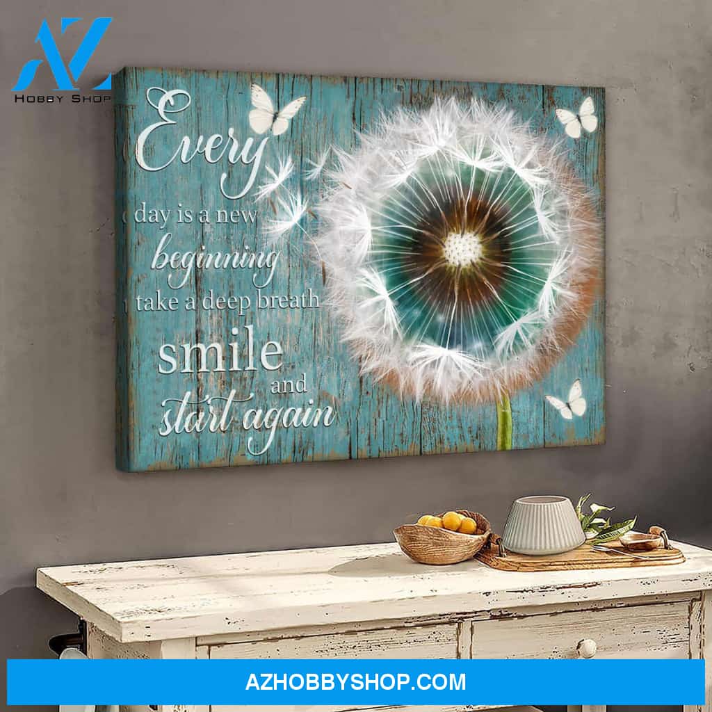Everyday is a new day - Personalized canvas