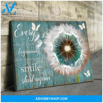 Everyday is a new day - Personalized canvas