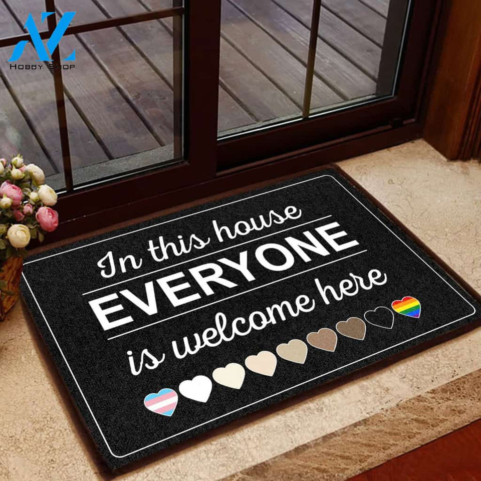 Everyone Is Welcome Here All Over Printing Doormat | Welcome Mat | House Warming Gift