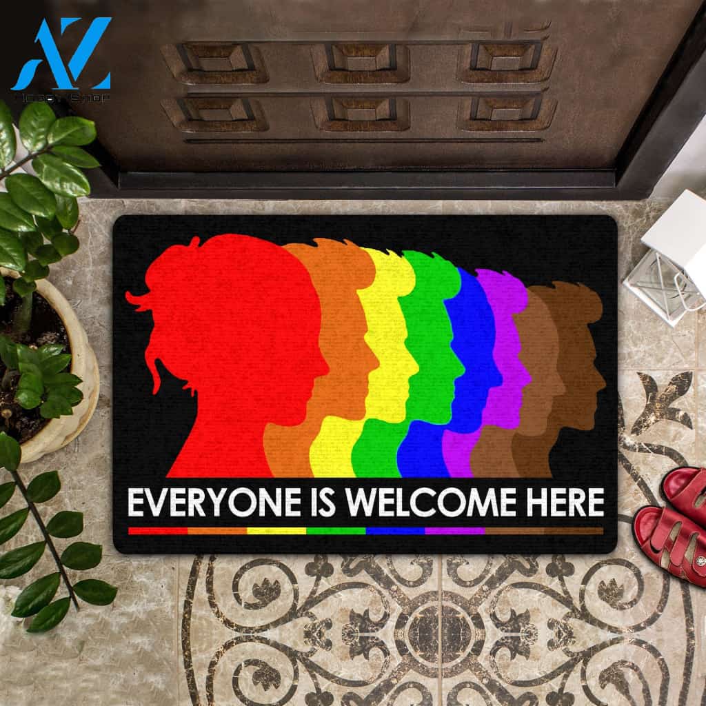 Everyone Is Welcome Here Doormat Welcome Mat House Warming Gift Home Decor Funny Doormat Gift Idea