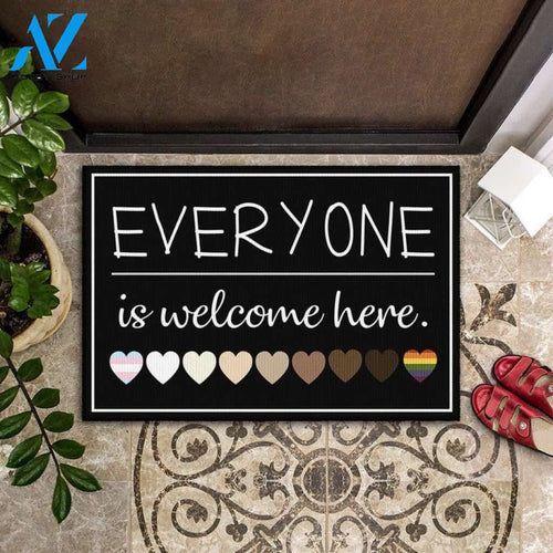 Everyone Is Welcome Here Doormat, BLM LGBT Doormat, Kindness Doormat, Love is Love, Equality Doormat, Human Rights Doormat, LGBT Home Decor