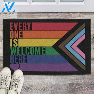 Everyone Is Welcome Here Doormat, Lgbt Doormat, Pride Doormat, Welcome