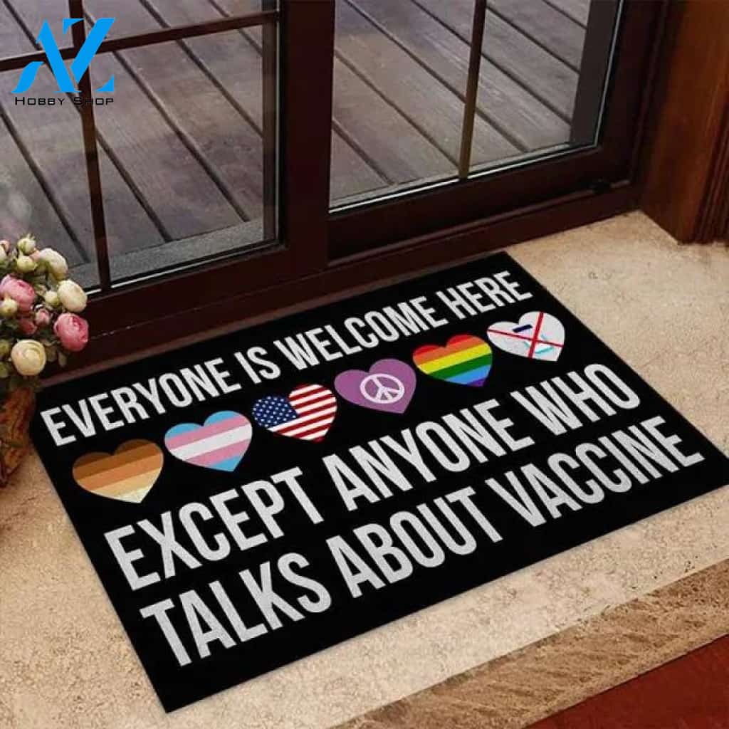 Everyone Is Welcome Here - LGBT Support Doormat