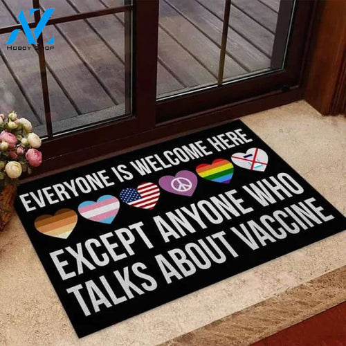 Everyone Is Welcome Here - LGBT Support Doormat