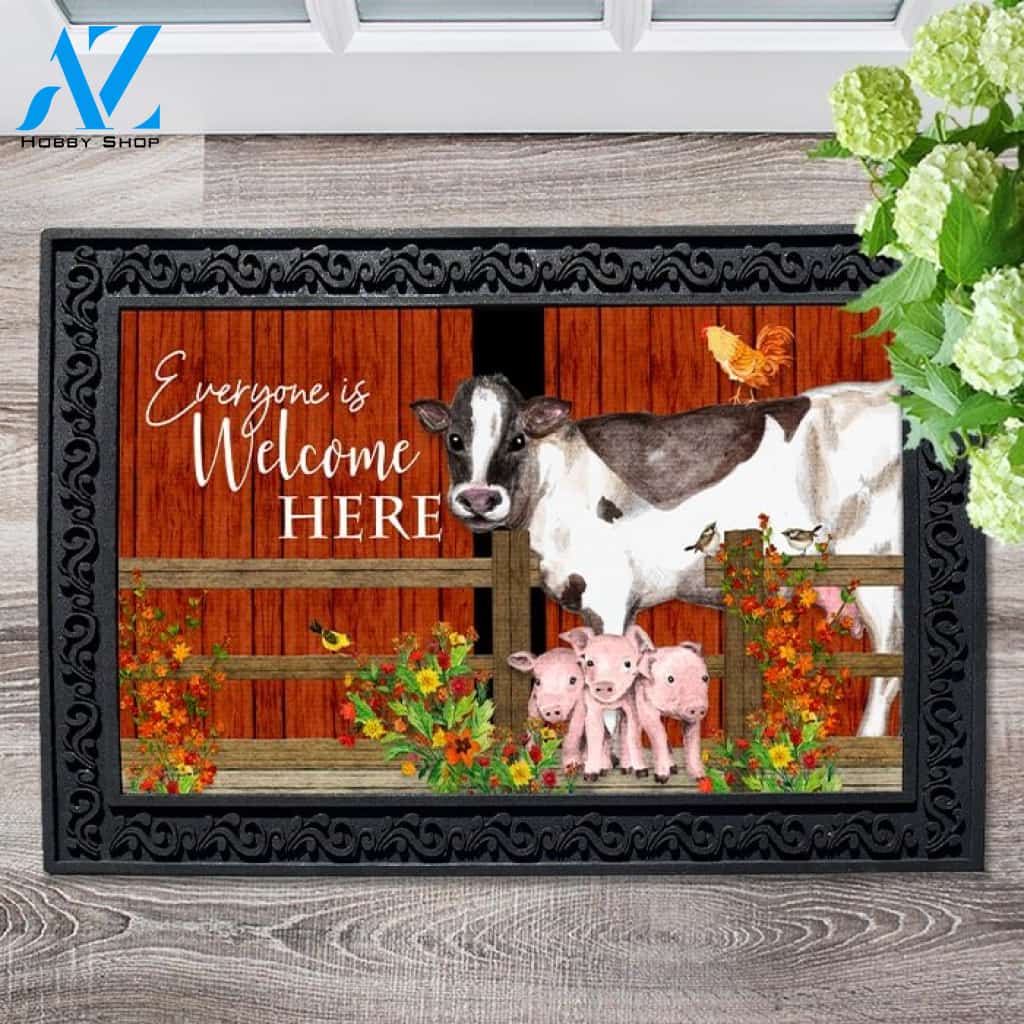 Everyone Welcome Farm Doormat - 18" x 30"