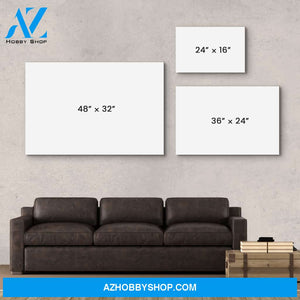 Everything I Am Is Because Of You - Personalized Custom Photo Canvas