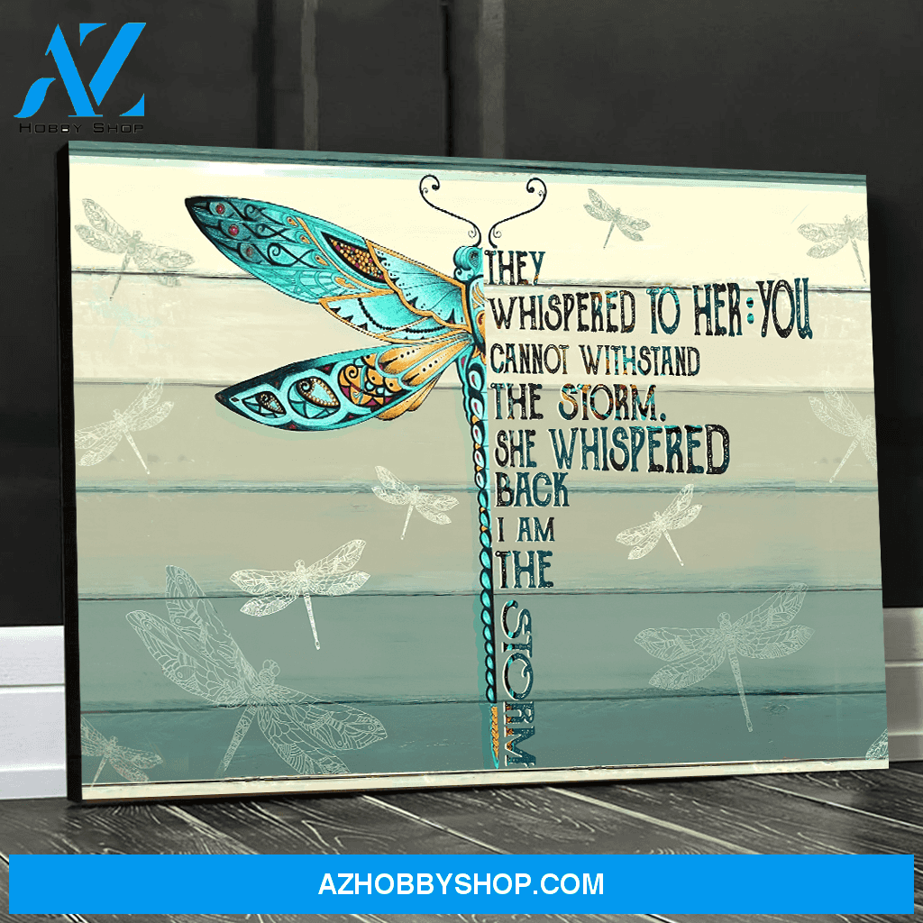 Eviral Store Hippie Dragonfly They Whispered To Her Wall Art Canvas Poster 2010