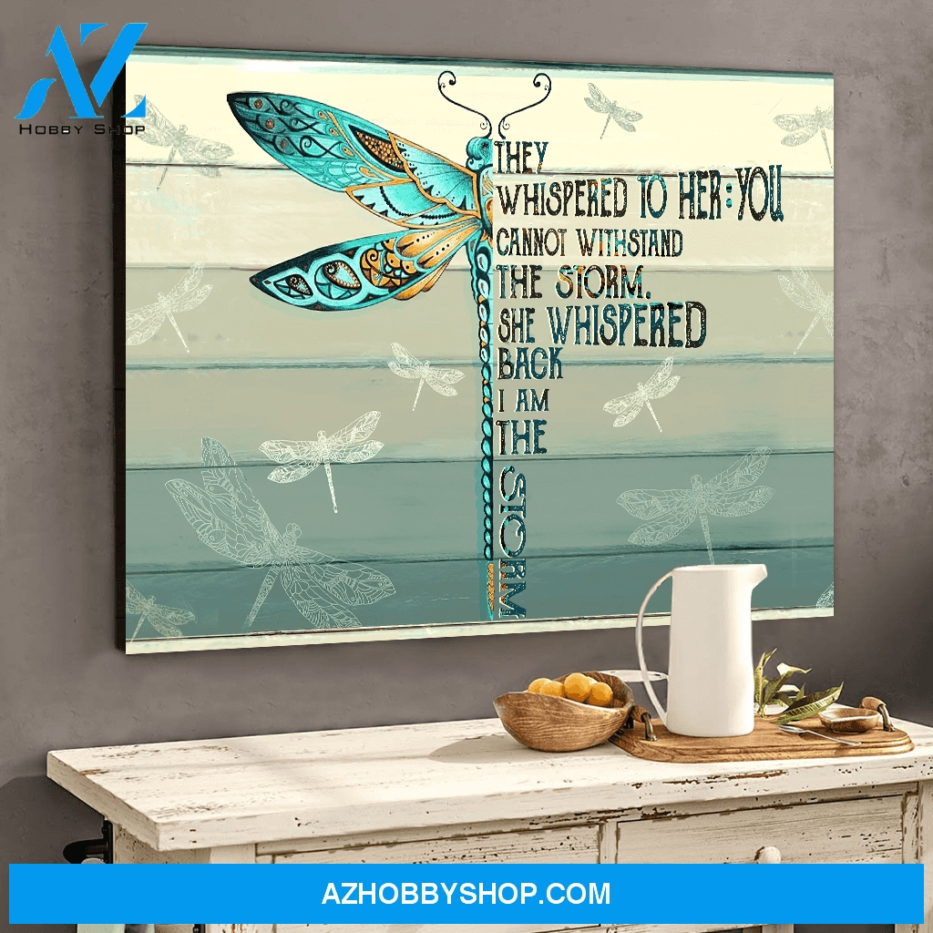 Eviral Store Hippie Dragonfly They Whispered To Her Wall Art Canvas Poster 2010
