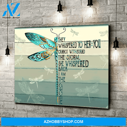 Eviral Store Hippie Dragonfly They Whispered To Her Wall Art Canvas Poster 2010