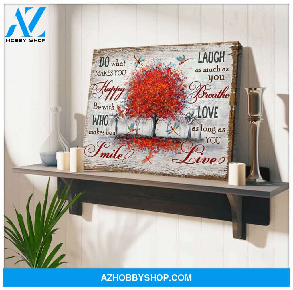 Eviral Store Love As Long As You Live Dragonfly Canvas Wall Art – Dreagonfly Canvas Print Wall Art