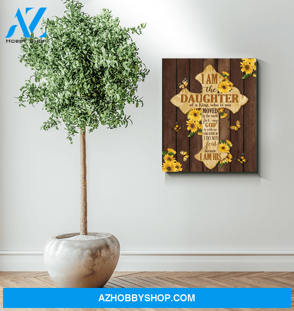 Eviral Stores Canvas – Butterfly- Daughter Of A King Canvas Poster 2611