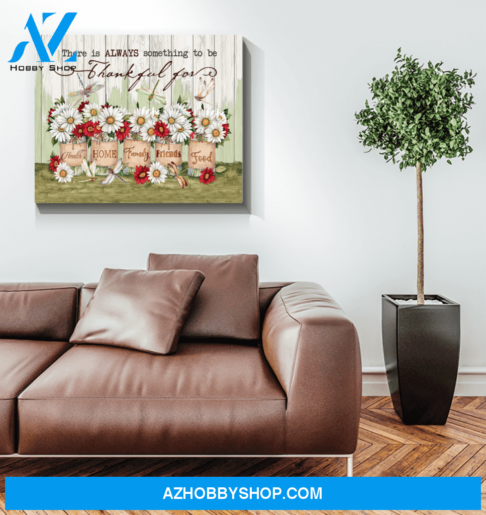 Eviral Stores Dragonfly- Thankful Canvas Poster 0511