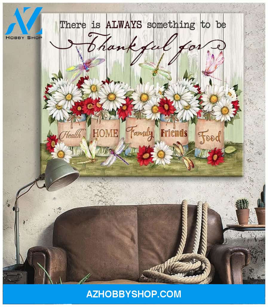 Eviral Stores Dragonfly- Thankful Canvas Poster 0511