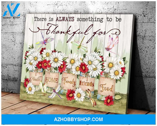Eviral Stores Dragonfly- Thankful Canvas Poster 0511