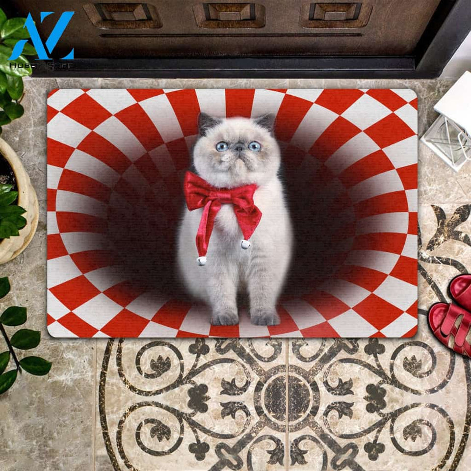Exotic Christmas - Cat Doormat | Welcome Mat | House Warming Gift | Christmas Gift Decor