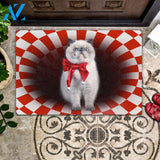 Exotic Christmas - Cat Doormat | Welcome Mat | House Warming Gift | Christmas Gift Decor