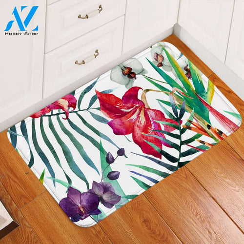 Exotic Plants Door Mat