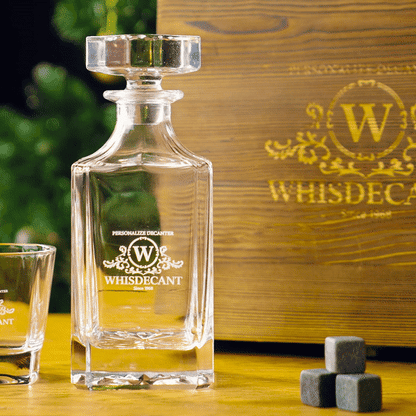 Whiskey Decanter Set Personalized, Personalized Gifts for Him, Anniversary Gift for Men, Wedding Gifts for Couples, Barware for Him