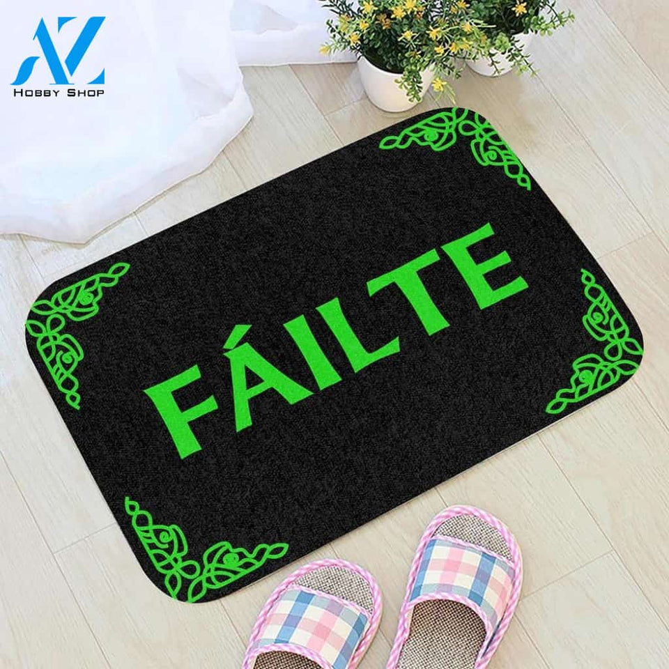 F ilte Welcome In Irish Doormat | Welcome Mat | House Warming Gift | St. Patrick's Day Doormat