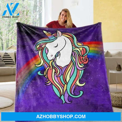 Fabulous Unicorn Fleece Blanket