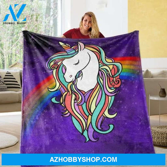 Fabulous Unicorn Fleece Blanket