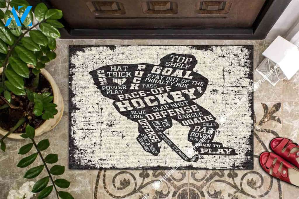 Face Off Hockey CLA1710135D Doormat