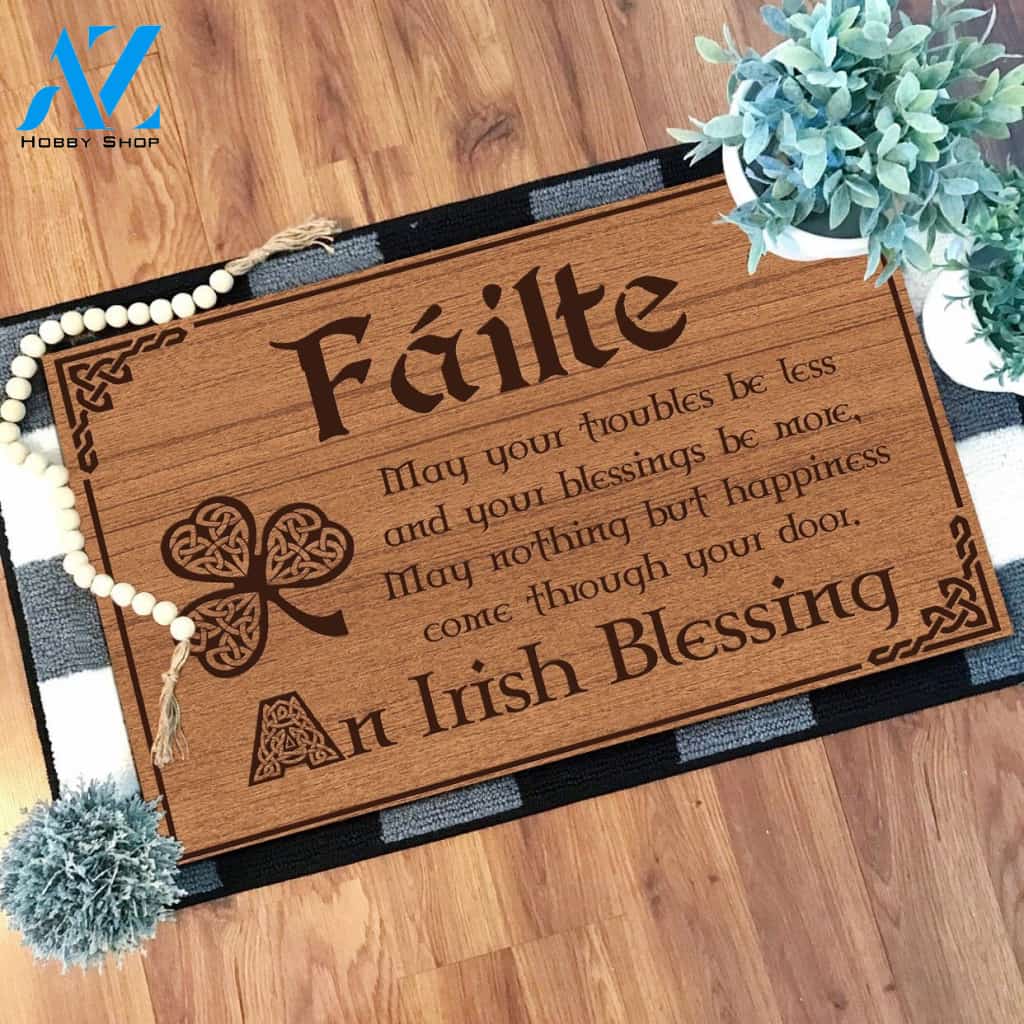 Fáilte An Irish Blessing Doormat | Welcome Mat | House Warming Gift