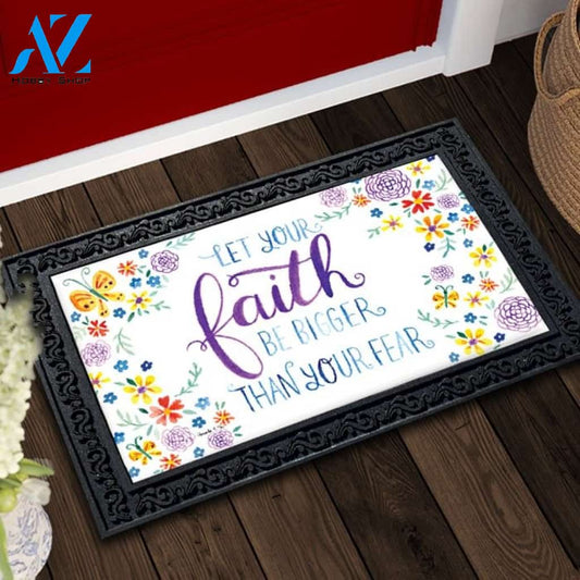 Faith Bigger Than Fear Doormat - 18" x 30"